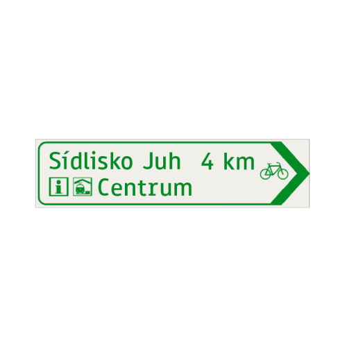 Cyklistický smerník šípový - 381