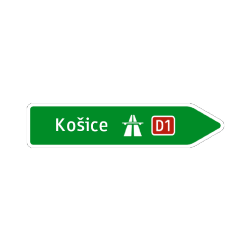 Šípový smerník k diaľnici- 365
