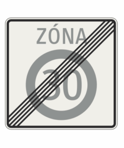 Koniec zóny najvyššej dovolenej rýchlosti - 269