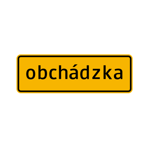Ohlasovacia tabuľa obchádzky - 393