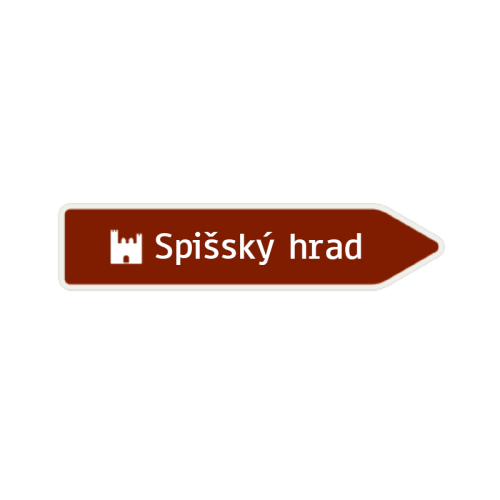 Šípový smerník k turistickému cieľu - 367