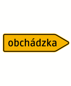 Šípový smerník na vyznačenie obchádzky - 395